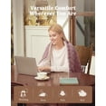 thumbnail image 2 of Throw Sherpa Heated Blanket, 50"x60" Temperature Control & Timer Settings, Machine Washable Fast Heating Electric Throw, ETL Certified for Bedroom & Living Room, 2 of 8