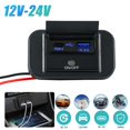thumbnail image 1 of Dual USB Car Charger Socket 12V/24V USB Charging Outlet Power Adapter QC3.0+PD3.0 Car Fast Charger Sockets Power Outlet Panel, 1 of 9
