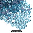 thumbnail image 3 of Uxcell Hotfix Rhinestones Flatback Crystal Glass Gems for Craft Clothes DIY Decoration Lake Blue 4.8mm, 3 of 5