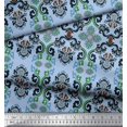 thumbnail image 3 of Soimoi Rayon Fabric Swirls & Floral Artistic Print Sewing Fabric Yard 42 Inch Wide, 3 of 3