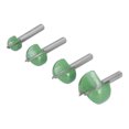 thumbnail image 4 of Herwey Cove Box Bit,4Pcs Cove Box Router Bit Round Nose 2 Flute Tungsten Steel CNC Woodworking Cutter Tools,Woodworking Cutter Tools, 4 of 8