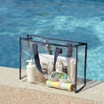 thumbnail image 1 of Fwttom Large Capacity Swimming Bag Transparent Visible Handheld Storage Bag Thickened Pvc Wash Bag Portable Beach Bag, 1 of 7