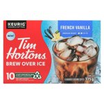 Tim Hortons Brew Over Ice French Vanilla Kcup, 10 cups