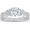 thumbnail image 1 of F/VS 1.50ct Diamond Engagement Ring 14k White Gold Round Cut Lab Grown, 1 of 1
