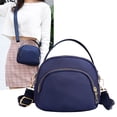 thumbnail image 5 of Chmadoxn Organisateurs et Rangement de Garde-Robe, Organisation et Rangement, Bacs de Rangement, Contenants de Rangement Sac Bandoulière Femme Nylon, Sac à Main pour Dames Mini Portefeuille à 3 Couches à Fermeture Éclair Sac à Bandoulière Sac à Main en Similicuir, 5 of 5