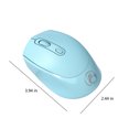thumbnail image 3 of Rbaofujie Wireless Bluetooth Mouse Bluetooth Mouse（Bluetooth 5.1+USB）2.4G Noiseless Wireless Mouse With USB Receiver Portable Computer Mice For PC Tablet Desktop Computer Laptop Gaming Mouse Wireless, 3 of 4