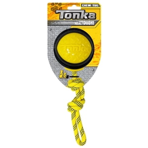 Tonka Diamond Clad Rope Ball Dog Toy, 4 in