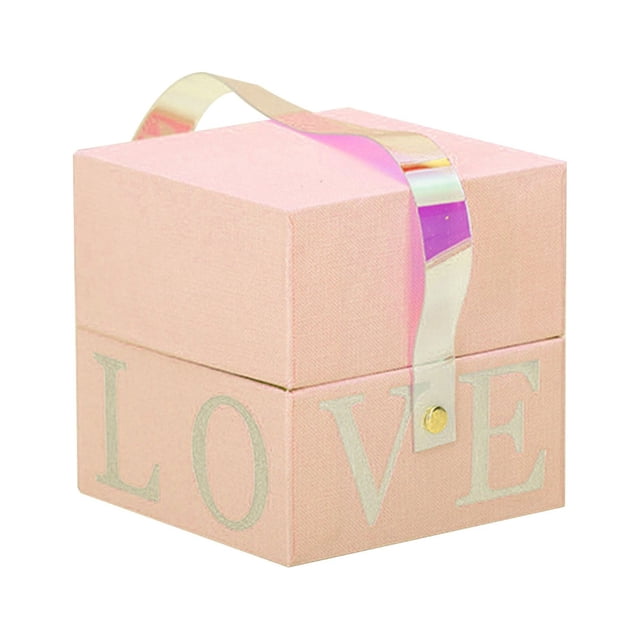 WIFKLSIIPG Gift Boxes with Lids Chocolate Gift Box Gift Boxes for Presents Small Gift Boxes Valentine's Day Gift Box for Girlfriend Love Box Flowers Gift Box