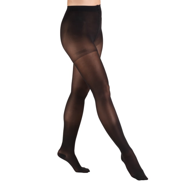 Truform Collants Transparents : 30 - 40 mmHg, Noir, Petit