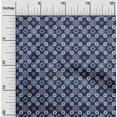 thumbnail image 2 of oneOone Rayon Navy Blue Fabric Block Craft Projects Decor Fabric Printed By The Yard 56 Inch Wide, 2 of 5