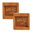 thumbnail image 1 of Oleegame 2PC Cookie Mold Cookie Molds Provences Rose Cookie Stamp Embossing Molds Craft Decorating Baking Tool, 1 of 3