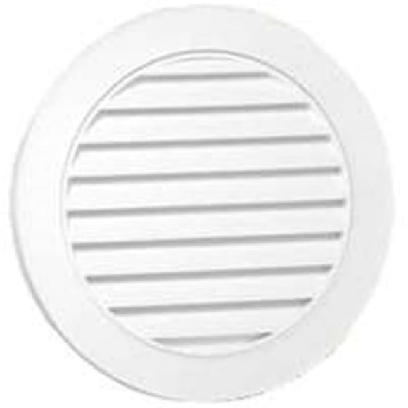 Duraflo 626055-00 Canplas Round Gable Vent, 55 Sq-in, Polypropylene, 22"