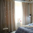 thumbnail image 5 of Agiferg Starry Sky Sheer Curtain Tulle Window Treatment Voile Drape Valance Double-deck, 5 of 5