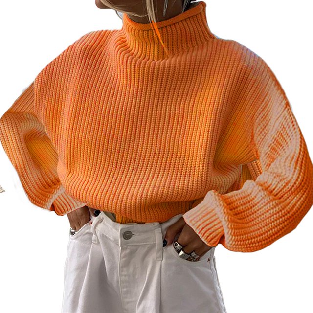 MesaSe Femmes Pulls Col Rond Épaule Longue Manches Solides Couleur en Vrac Pull Tricot Pulls Gris M