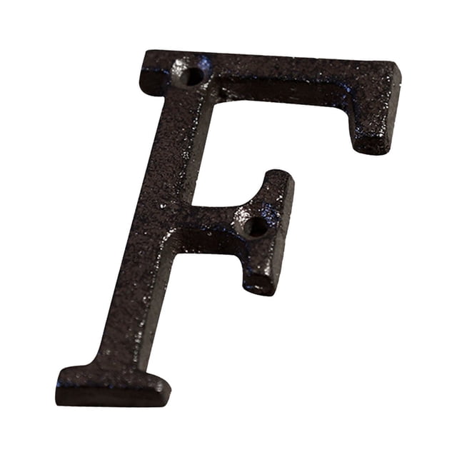 weibbin Creative Alloy House Wrought Iron Number with Wrought Iron Nails Pattern, Black Address Number Sign for Outside, Rustic Mailbox Number for Yard and House