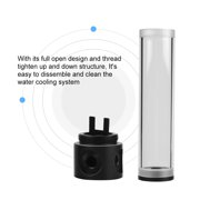 DIY Cylinder Water Cooling  Kit, G1/4 Thread G1/4 Water Cooling  Safe High Temperature   For Computer For Heat Dissipation