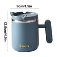 thumbnail image 3 of Tasse à Café de Voyage Tasse en Acier Inoxydable avec Couvercle et Poignée 450 ml Tasse Réutilisable à Double Isolation pour la Maison, le Bureau et le Voyage Tasses à Café Tasses de Déjeuner Tasse à Café Isolée, 3 of 6