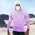 thumbnail image 1 of Handshe Chandail à Capuchon d'Été pour Homme à Imprimé Soleil, Léger et Respirant, Protection Solaire UPF 50+, Manches Longues, pour la Randonnée, la Course et les Activités de Plein Air, Grande Taille, 1 of 5