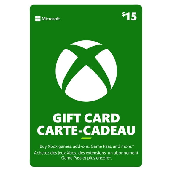 Carte-cadeau Xbox Live de 15 $ CAD [Télécharger]