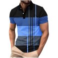 thumbnail image 2 of Weiqiqre T-Shirts Chemises pour Hommes T-Shirt à Manches Courtes à Blocs de Couleur Col Rond Chandail Décontracté Basique Chemises, 2 of 4
