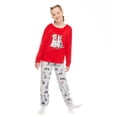 thumbnail image 2 of Justice Girls' Velour Fleece Pajamas 2-Piece Set, 2 of 6