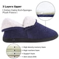 thumbnail image 3 of VONMAY Bottes Pantoufles Duveteuses pour Femmes Bottillons en Mousse Mémoire Chaussures de Maison Intérieur Extérieur, 3 of 5