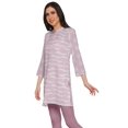thumbnail image 2 of Moomaya Kurtis Courtes à Col Montant en Poly-Crêpe pour Femmes, Haut de Robe Imprimé, 2 of 5
