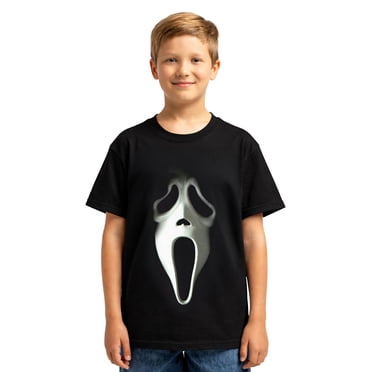 T-Shirt Graphique D'Horreur Halloween Ghostface Pour Garçons