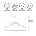 thumbnail image 4 of 3 Sprouts Baby Velvet, Non-Slip Clothes Hangers - Pack of 30 - Pink, 4 of 4