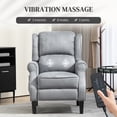 thumbnail image 4 of HOMCOM Fauteuil Inclinable de Massage Fauteuil Inclinable à Poussée avec Repose-Pieds, 4 of 10