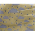 thumbnail image 4 of oneOone Georgette Viscose Fabric Raindrop & Clouds Nature Printed Fabric 1 Yard 42 Inch Wide, 4 of 4