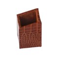 thumbnail image 2 of Dacasso A6110 Protacini Cognac Brown Italian Patent Leather Pencil Cup, 2 of 2