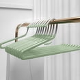 thumbnail image 1 of Hanging Trouser Rack,Non-Slip Plastic Hangers for Pants,Space Saving Closet Organizer for Trousers & Skirts,Multipack,SouMaox, 1 of 9