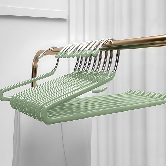Hanging Trouser Rack,Non-Slip Plastic Hangers for Pants,Space Saving Closet Organizer for Trousers & Skirts,Multipack,SouMaox