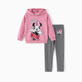 thumbnail image 1 of Disney Toddler Girl Outfit Set 2 Piece Matching Clothes Fall Essentials Sizes 2-6, 1 of 8