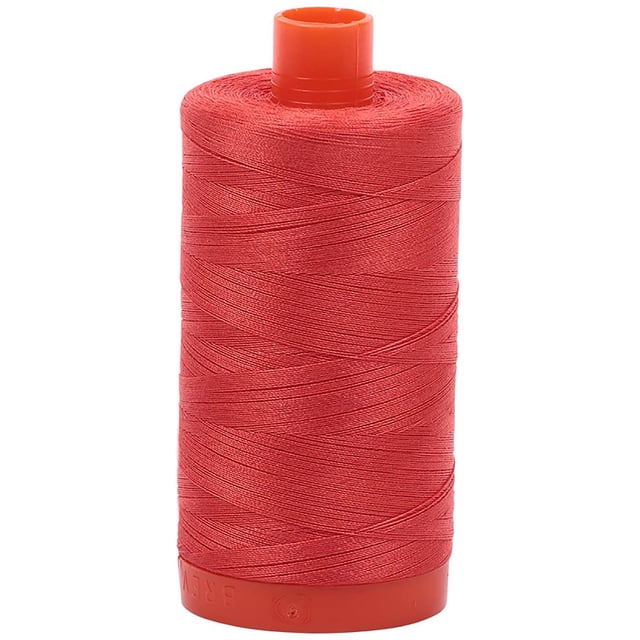 Superpunch Light Red Orange 100% Cotton Thread, 50wt, 1300 Meter Spool