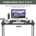thumbnail image 4 of BestOffice Computer Desk, 39-Inch Modern Home Office Study Table, PC Workstation with Sturdy Metal Frame, Black, 4 of 7