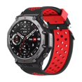 thumbnail image 1 of Two Tone Ventilated Pin Buckle Silicone Watch Strap Quality Material Breathable Adjustable Connector Universal For Watches, 1 of 3