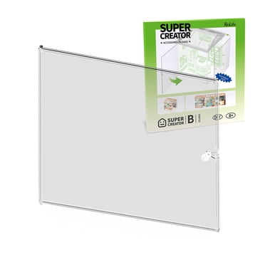 Rolife Porte Anti-Poussière pour Série de Maisons Miniatures Bricolage Super Creator, Accessoires Super Creator