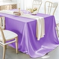 thumbnail image 4 of Seamless Satin Tablecloth Rectangular Silkys Soft Tablecloth Smooths Fabric Table Decoration Suitable For Restaurant Wedding Banquet Party Event Decoration, 4 of 6