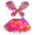thumbnail image 3 of Jupe Tutu d'Halloween à DEL Robe en Tulle de Fête Jupe de Cosplay avec Ailes pour Enfants, 3 of 4