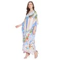 thumbnail image 4 of Robe Kaftan Longue Décontractée Ample à Manches Kimono pour Femmes Grande Taille, Tenue de Villégiature, Robe de Soirée, Fête, Été, Plage, Couvre-Maillot, 4 of 6