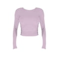 thumbnail image 4 of Baberdicy T-Shirts Courts à Manches Longues Y2K - T-Shirts Rétro Mode Urbaine 2025 (Tenues de Gym de Printemps, Chemises Décontractées pour Sorties) Rouge TP, 4 of 5