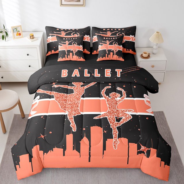 YST Ballet Dance Comforter Set, 7-Piece, Full