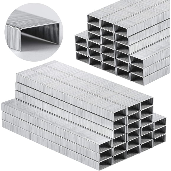Staples for Stapler, 10000 Staples, 1/4 Inch Staples, 20 Sheet Capacity (26/6), Standard Staples, Staples Office Supply, Office Staples, Jam Free, Staples Standard, Staples Refill, One Touch