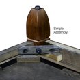 thumbnail image 3 of Leick Furniture Slatestone Table d'Appoint de Rangement en Bois, Fini Chêne Rustique, 3 of 5