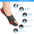 thumbnail image 4 of Big Toe Orthosis Bunion Corrector Hallux Valgus Straightener Foot Caring Nursing Tool Breathable, 4 of 8