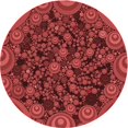 thumbnail image 1 of Ahgly Company Machine Washable Indoor Square Transitional Cranberry Red Area Rugs, 3' Square, 1 of 7