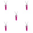 thumbnail image 2 of QualitChoice Hexagon Column Charm Exquisite Women Men Making Findings Handmade Anniversary Hanging Pendants Colorful Crystal Rose Red 5Set, 2 of 6