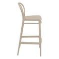 thumbnail image 4 of Compamia Victor Tabouret de Bar Contemporain en Résine pour Intérieur et Extérieur - Ensemble de 1, Taupe, 4 of 5